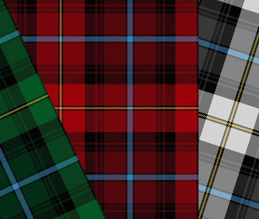 [image of some of the tartans]